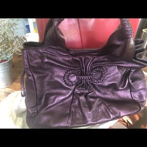 Salvatore Ferragamo Leather Handbag - Prune